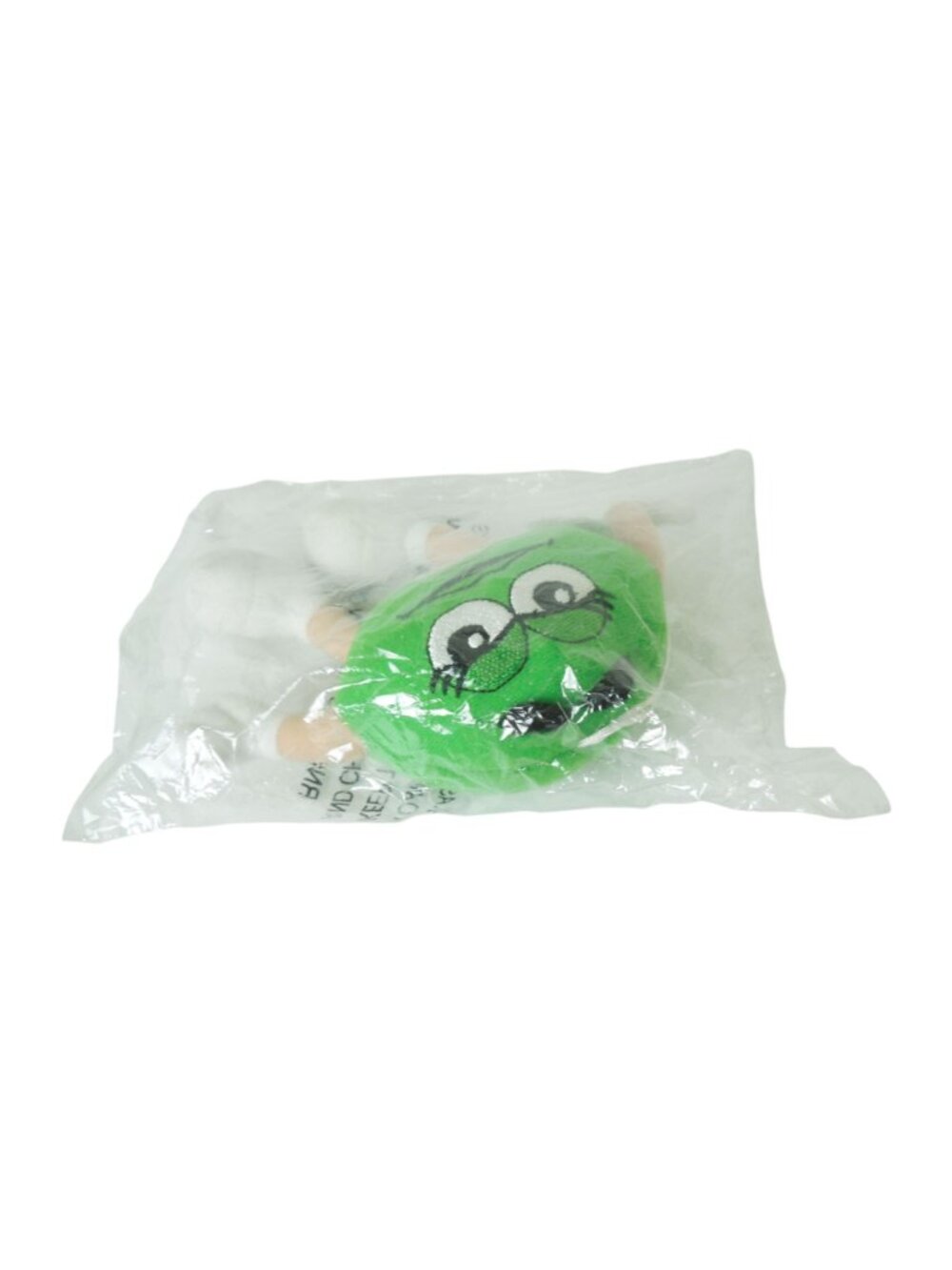 Vintage 1997 M&M’s Green Plush Ornament Sealed Mars Candy Character 5" - Picture 6 of 10